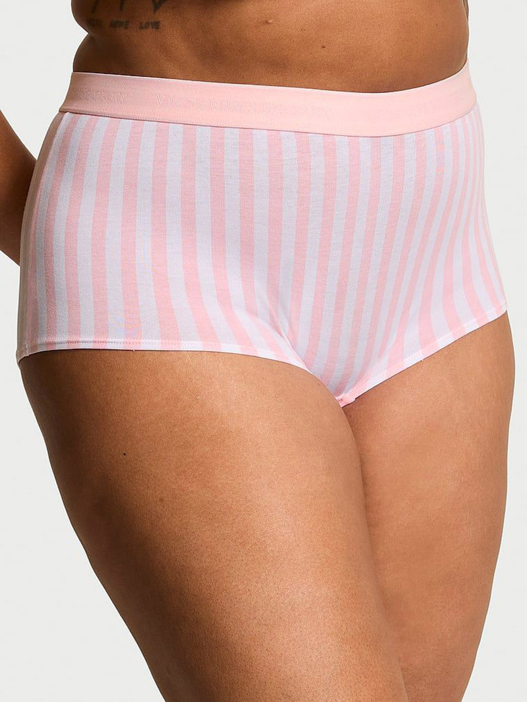 Victoria's Secret Striped Mid-Rise Boyshort Briefs 1124634774FJ