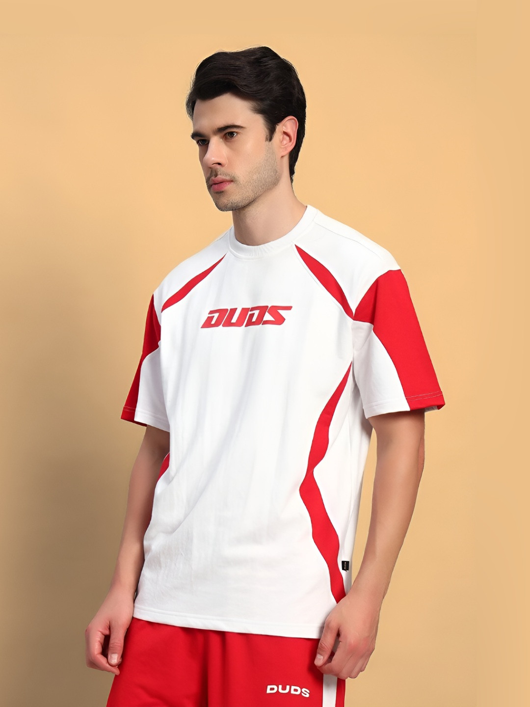 WEARDUDS Candor Typography Printed Round Neck Oversized T-shirt