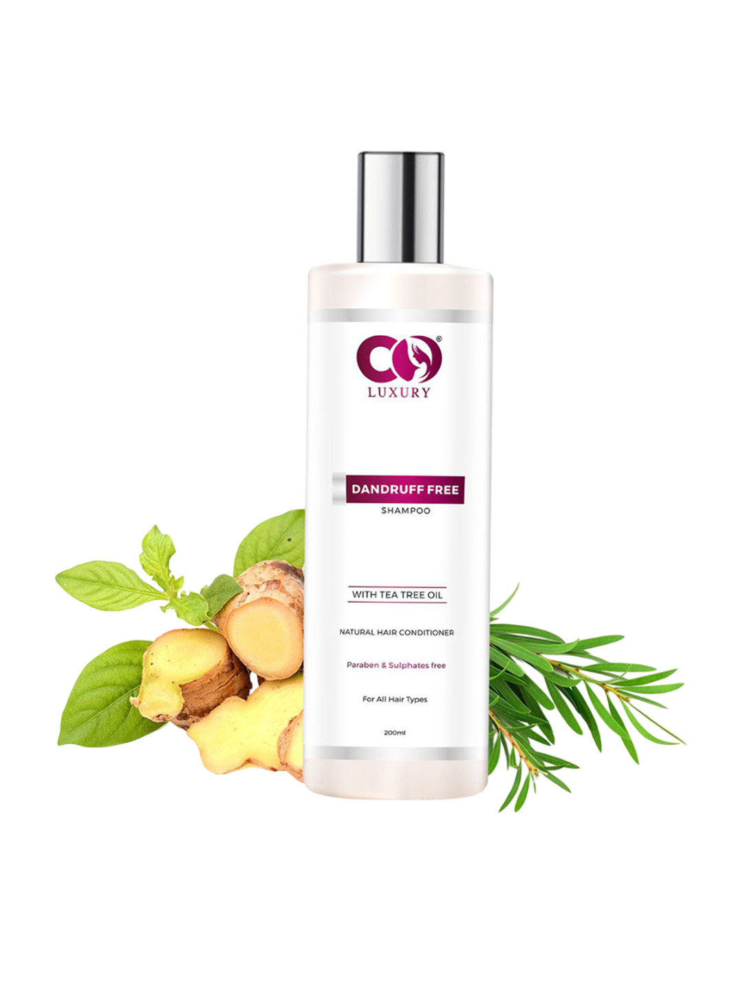 CO LUXURY Dandruff Free Shampoo With Tea Tree Oil - 200 ml