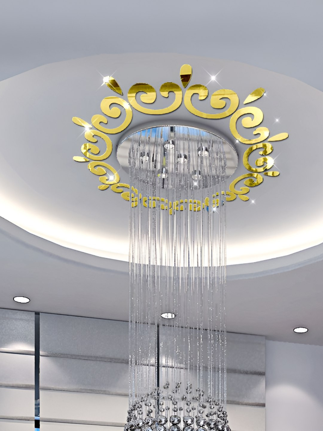 INDIAN ROYALS  Gold & Silver Printed Self-Adhesive & Durable Wall Sticker