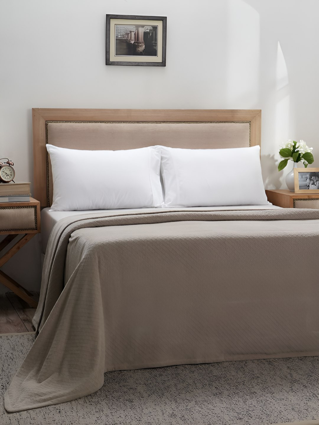 MASPAR Double Bed Cotton Bed Cover - Can Be Used as a Blanket & Bed Throw