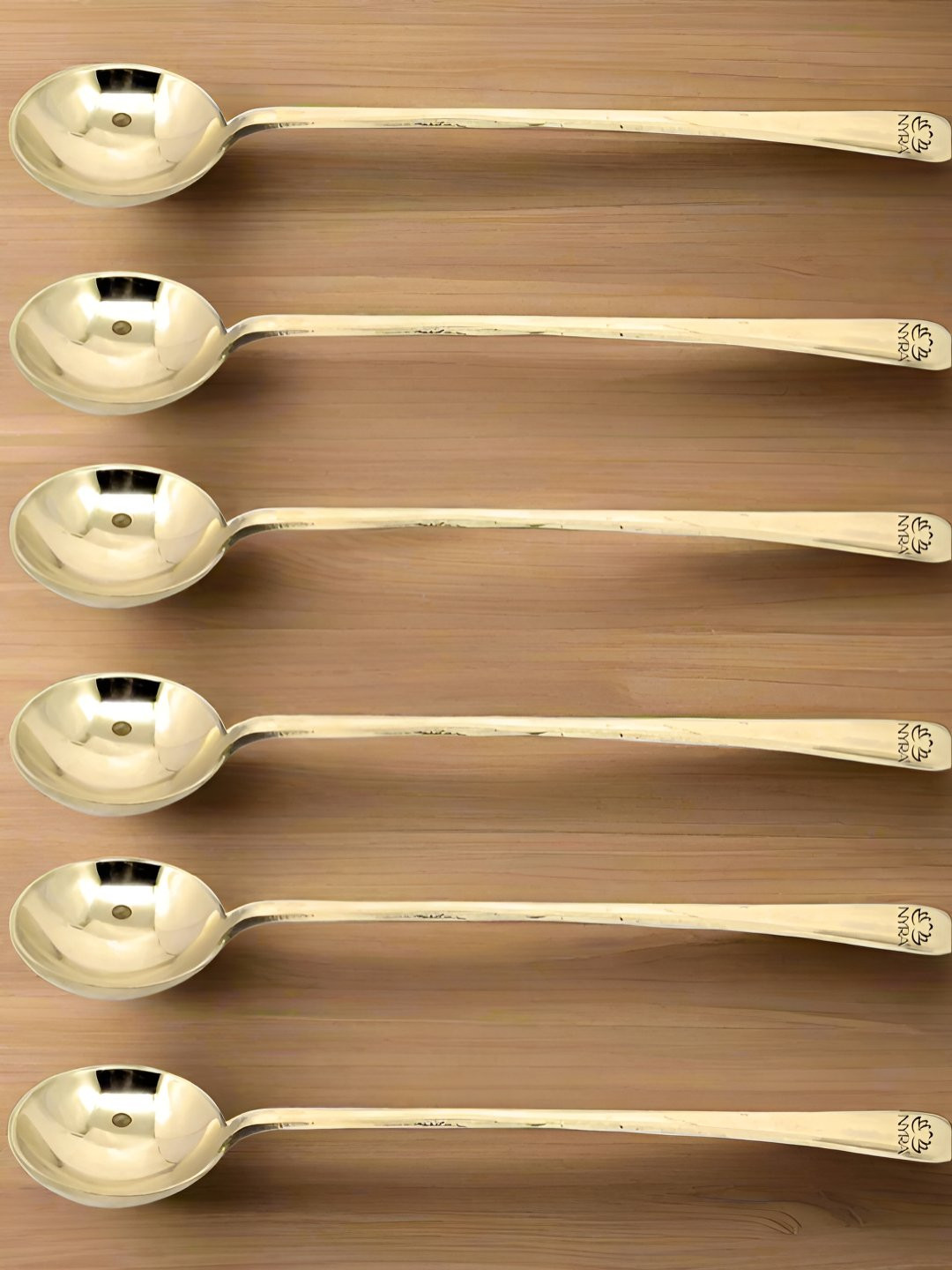 Nyra Kitchenware Bronze-Toned 6 Pieces Brass Ladles