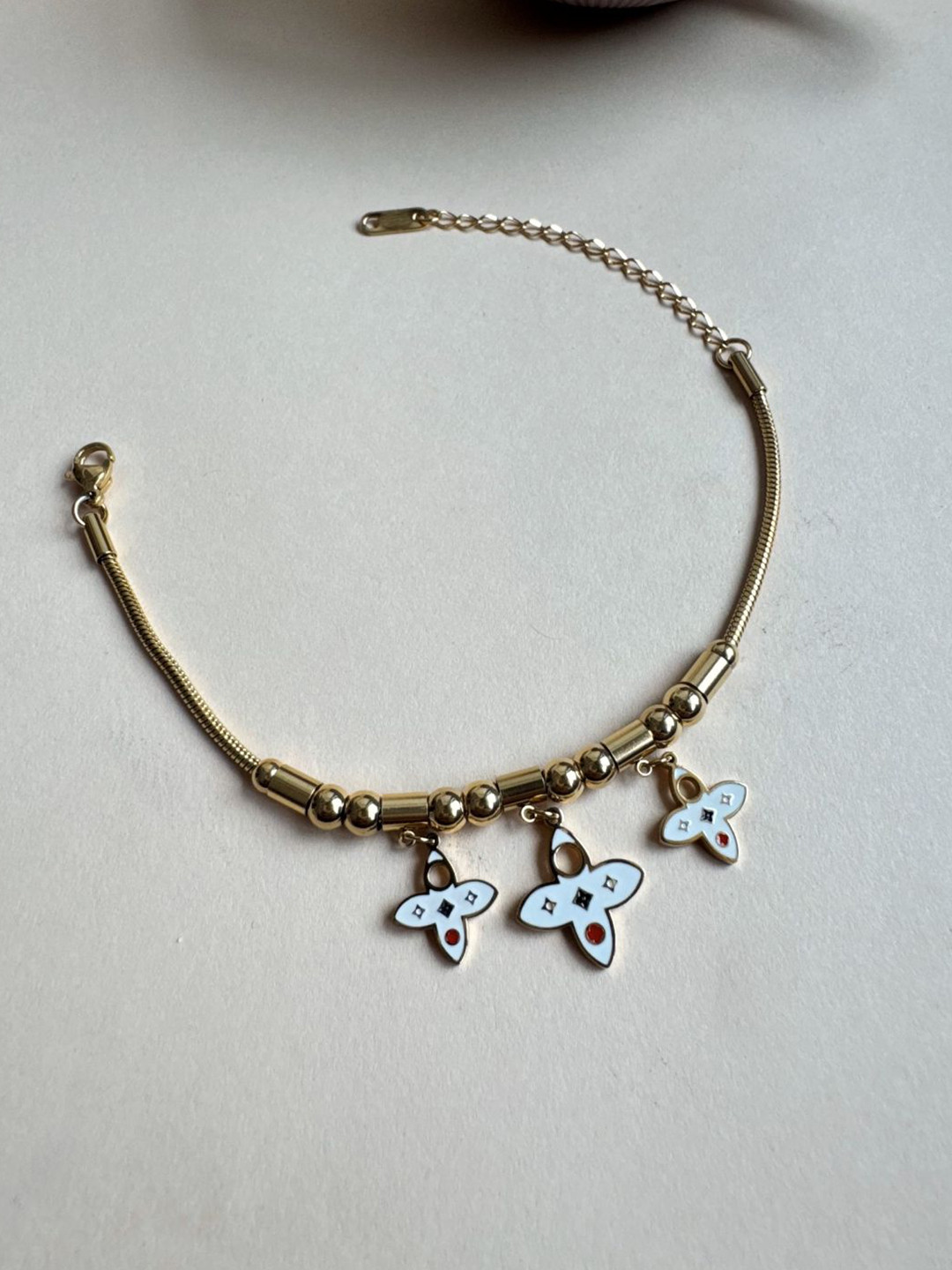 The Jewellery Tale Gold-Plated Wraparound Bracelet
