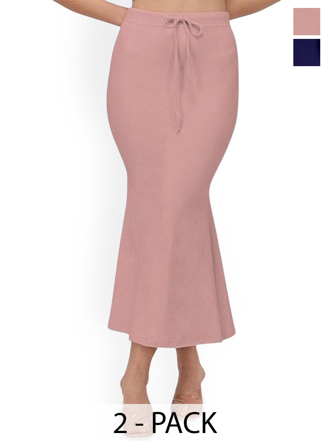 Moda Rapido Pack Of 2 Mermaid-Fit Stetchable Saree Shapewear