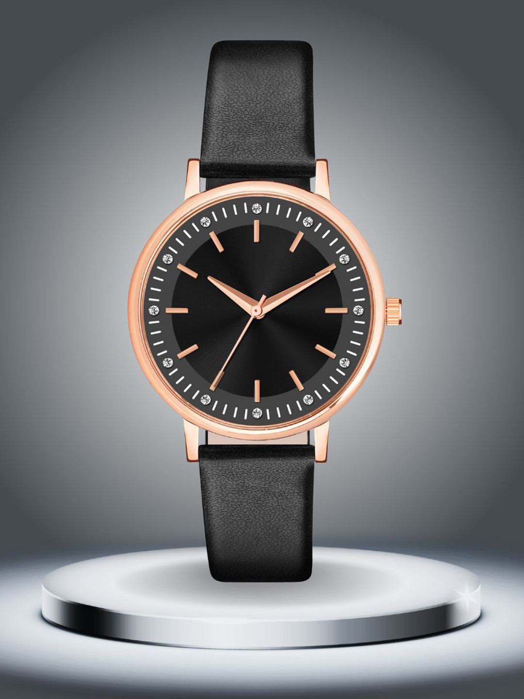 ON TIME OCTUS Women Dial & Straps Analogue Watch OP-106 BLACK