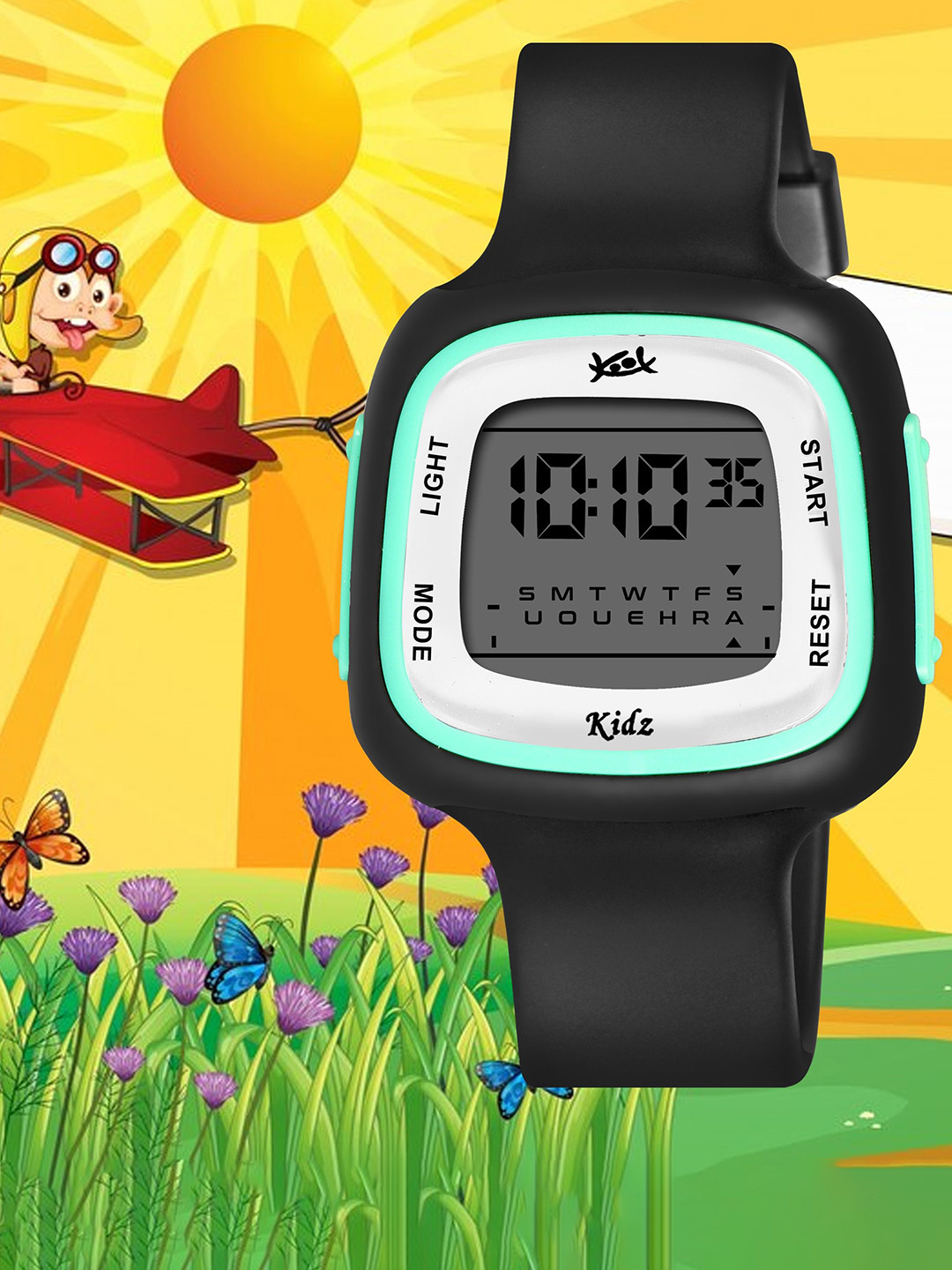 Kool Kidz Unisex Dial & Straps Digital Watches Kool Kidz Unisex Digital Watch KK 281 BK