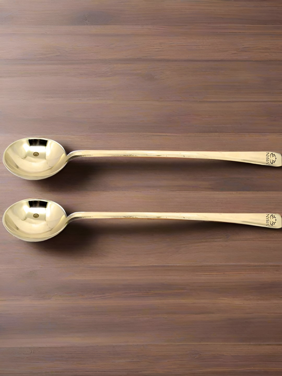 Nyra Kitchenware Bronze-Toned 2 Pieces Brass Ladles