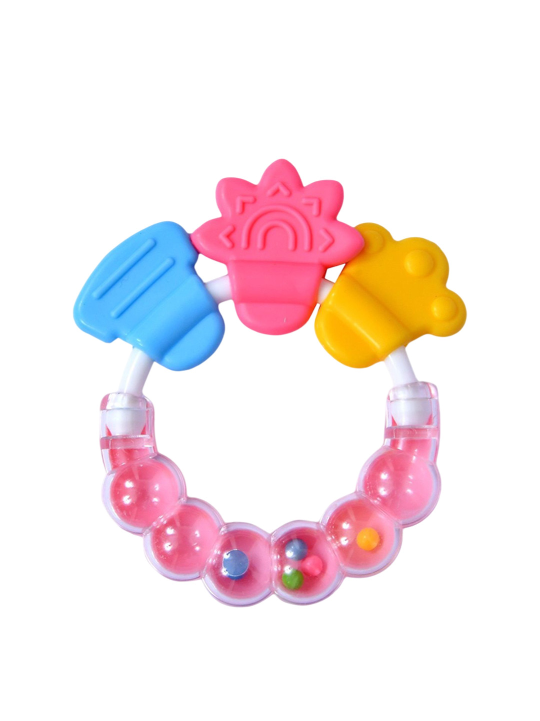 NeonateCare Easy Grip Silicone Teether - Pink