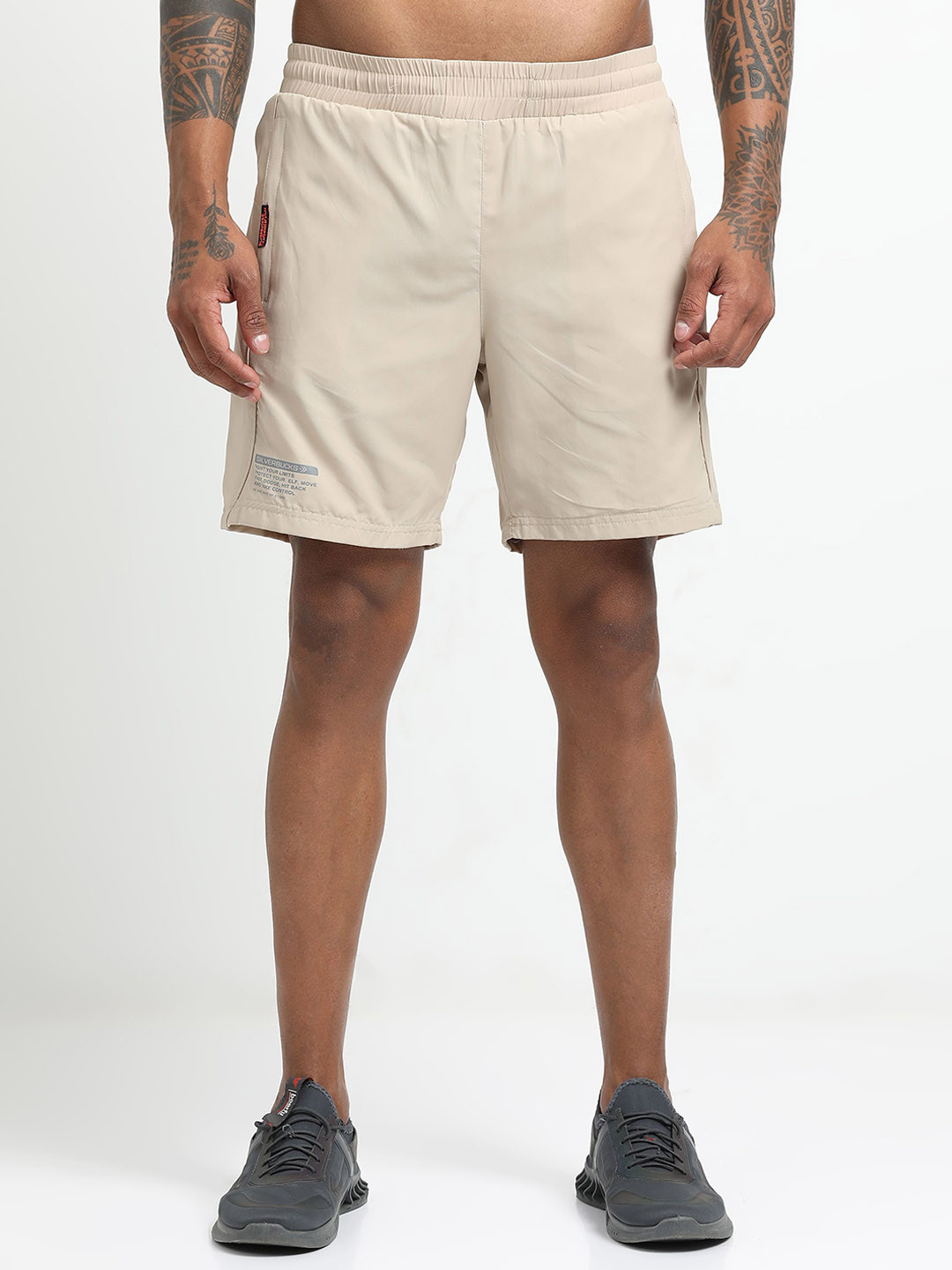 MARTIN SMITH Men Regular Fit Mid-Rise Running Sports Shorts