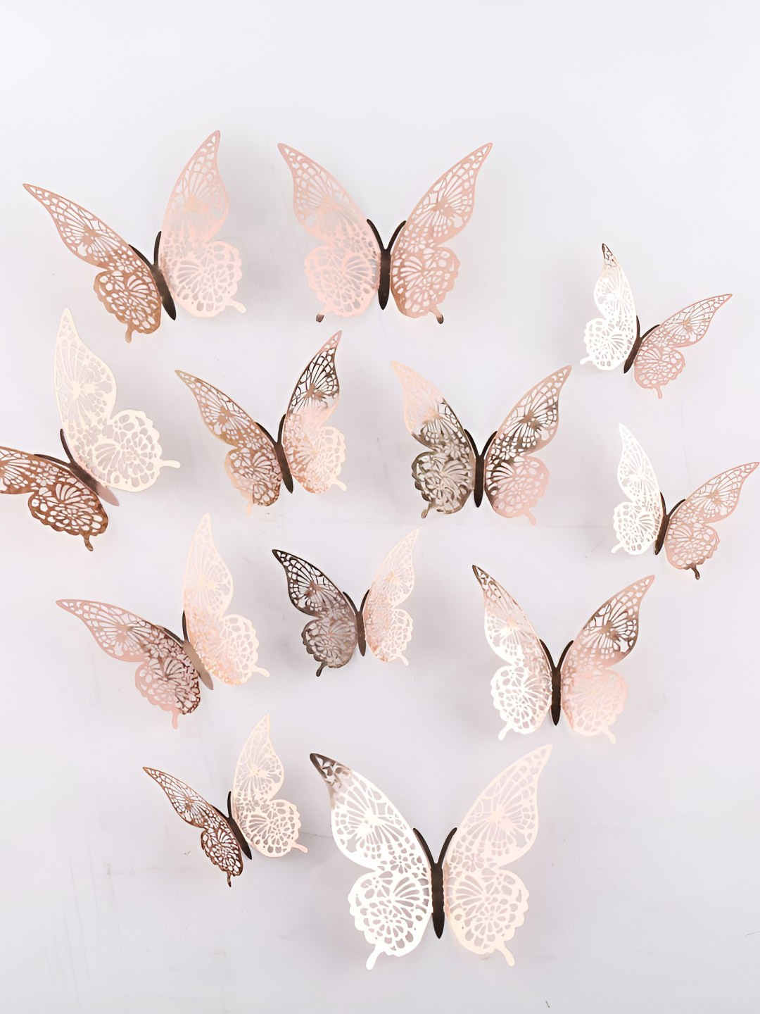 INDIAN ROYALS Blue & Grey Butterflies Printed Self-Adhesive & Durable Wall Sticker