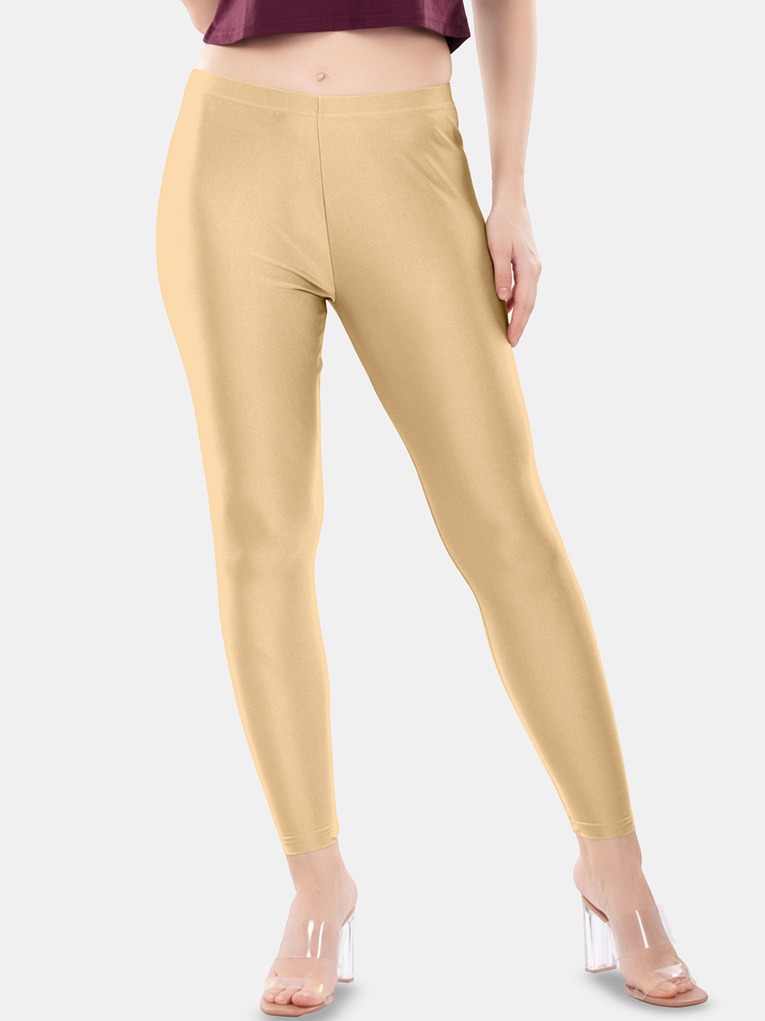 Digsel Cool Cotton Ankle Length Shimmer Leggings