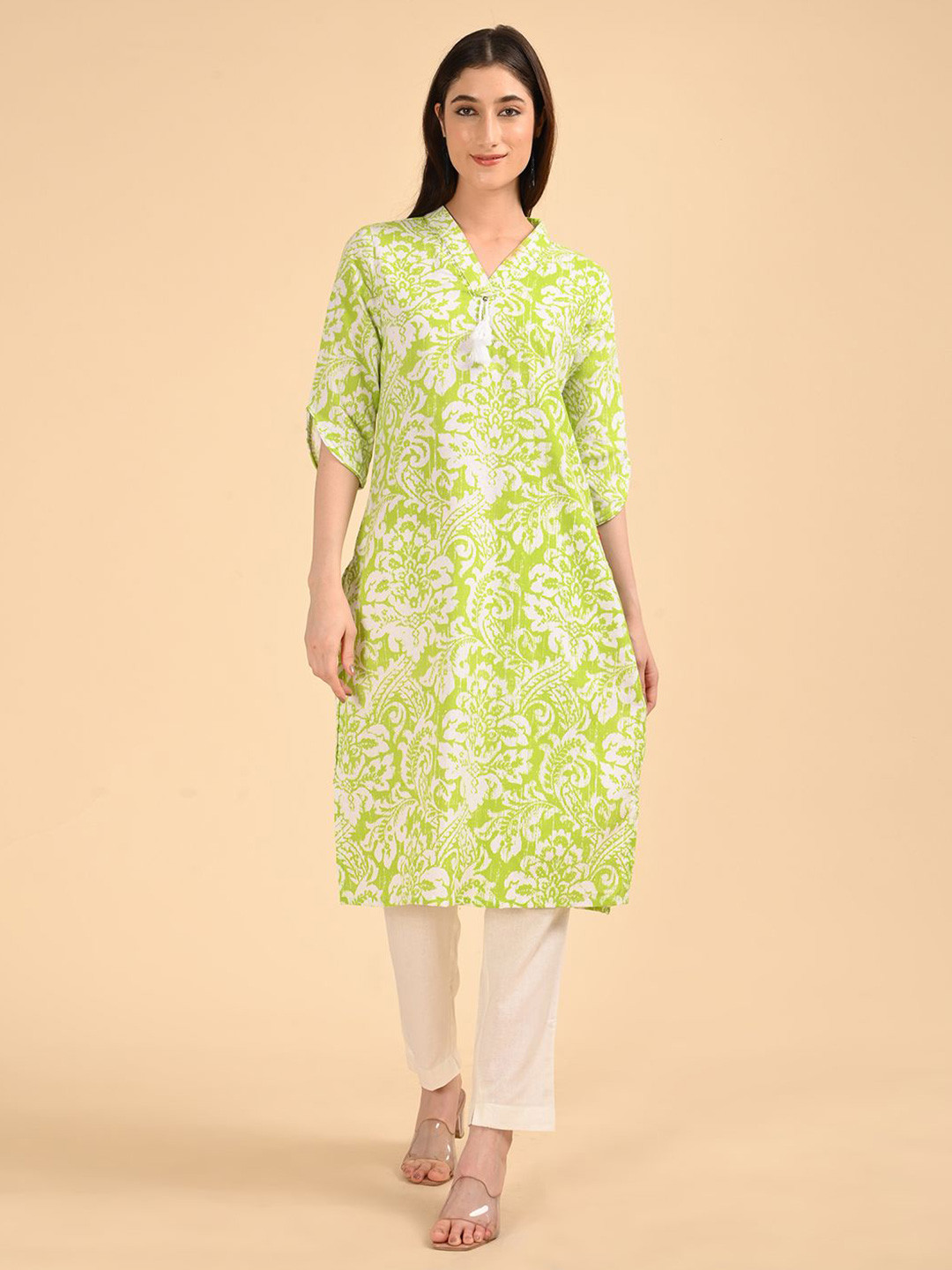 Marcia Women Abstract Embroidered Kurta