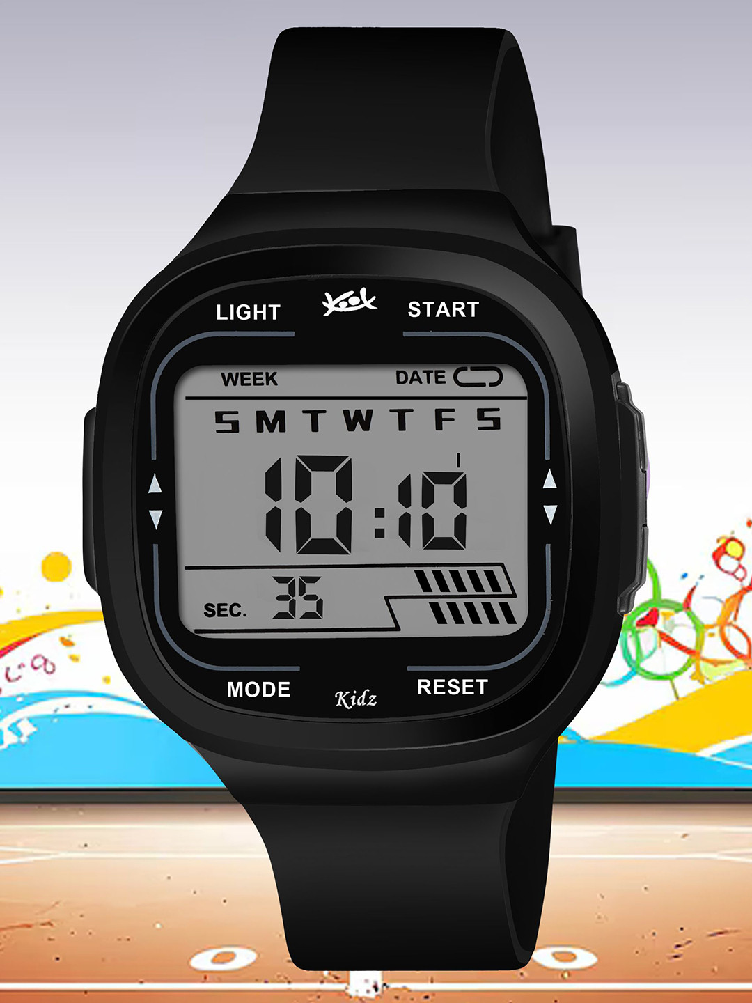 Kool Kidz Kids Straps Digital Watches Kool Kidz Unisex Digital Watch KK 283 BK