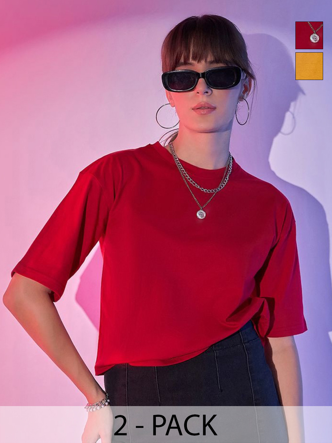 DIMPY GARMENTS 2 Boxy Solid T-shirt