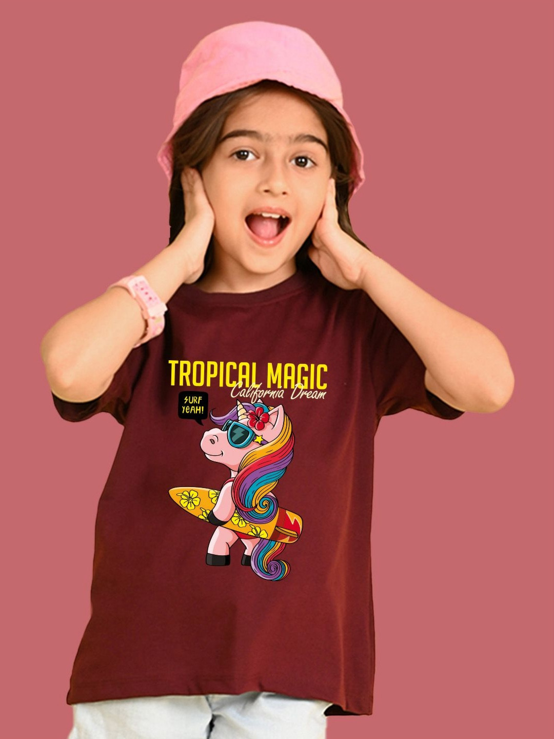 NUSYL Girls Graphic Printed T-shirt