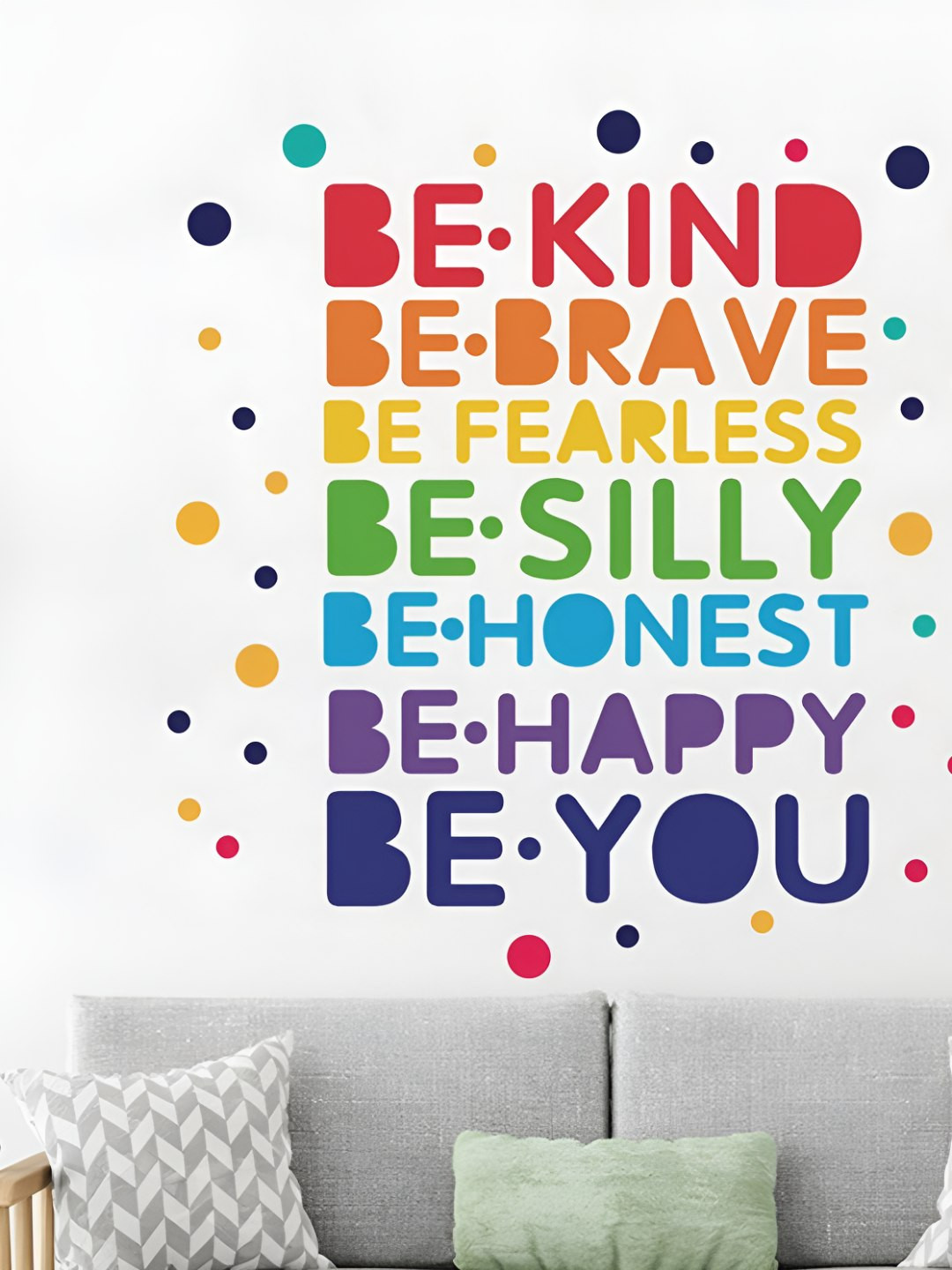 INDIAN ROYALS Blue & Grey Printed Self-Adhesive & Durable Wall Sticker