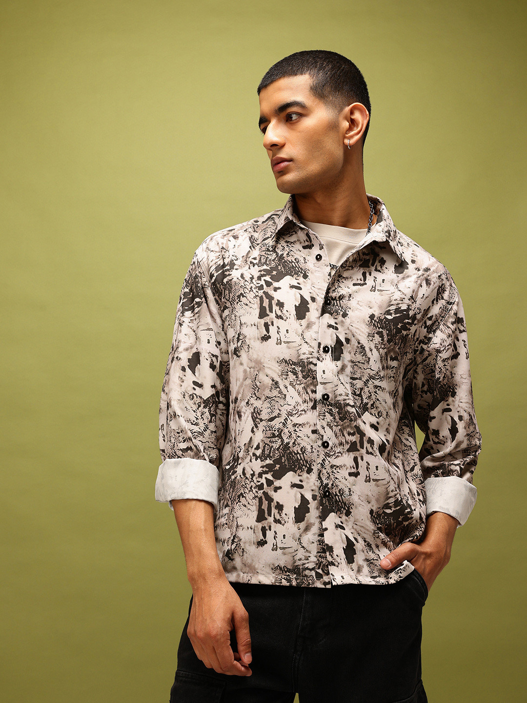 glitchez Animal Prints Fit Regular Fit Shirt