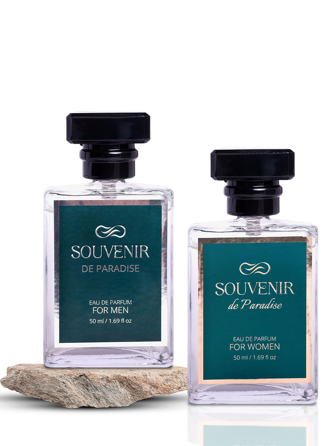 Souvenir Set Of 2 De Paradise Long Lasting Eau De Parfum - 50 ml Each