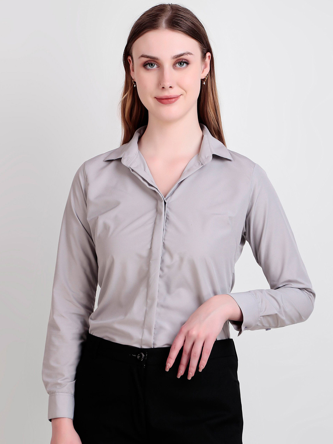 RARE CAMEL New Spread Collar Long Sleeves Slim Fit Formal Shirt