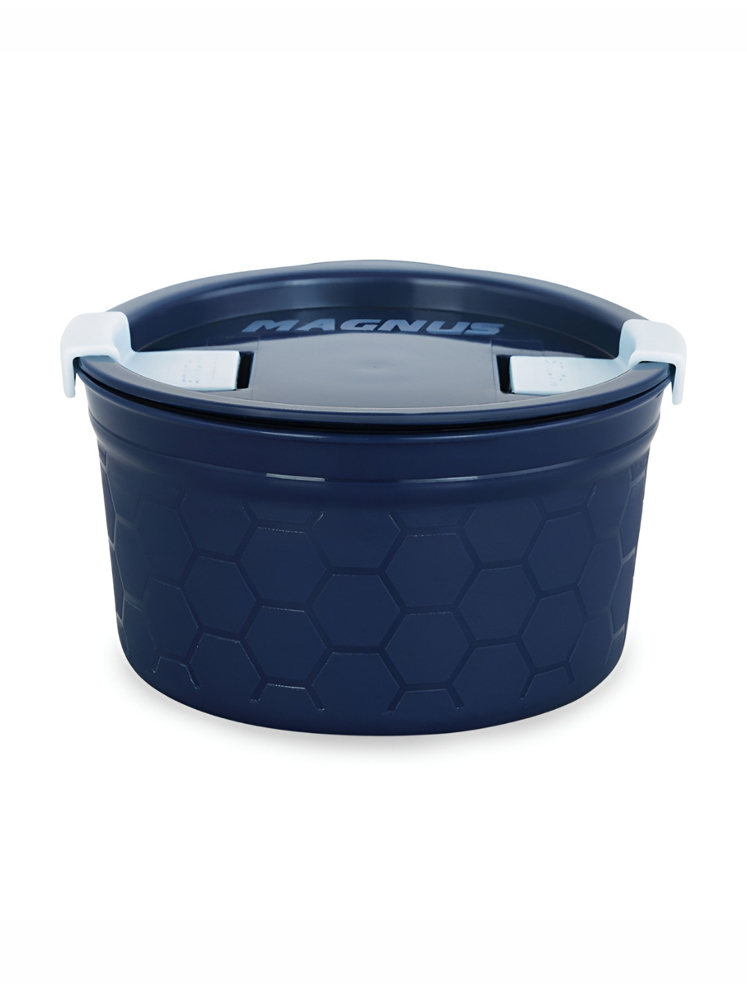 MAGNUS Kids Blue & White Stainless Steel Microwave Safe Lunch Box - 300ML