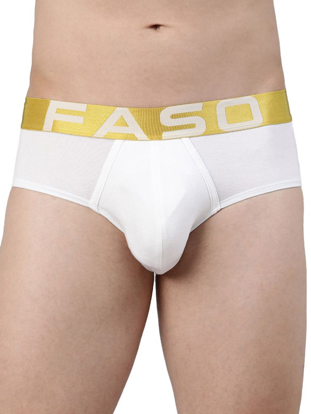 FASO Mid-Rise Anti-Odour Basic Briefs FA3018-White_S