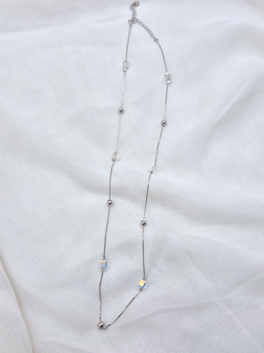 Kinavah 925 Sterling Silver Crystal Harmony Necklace And Chains