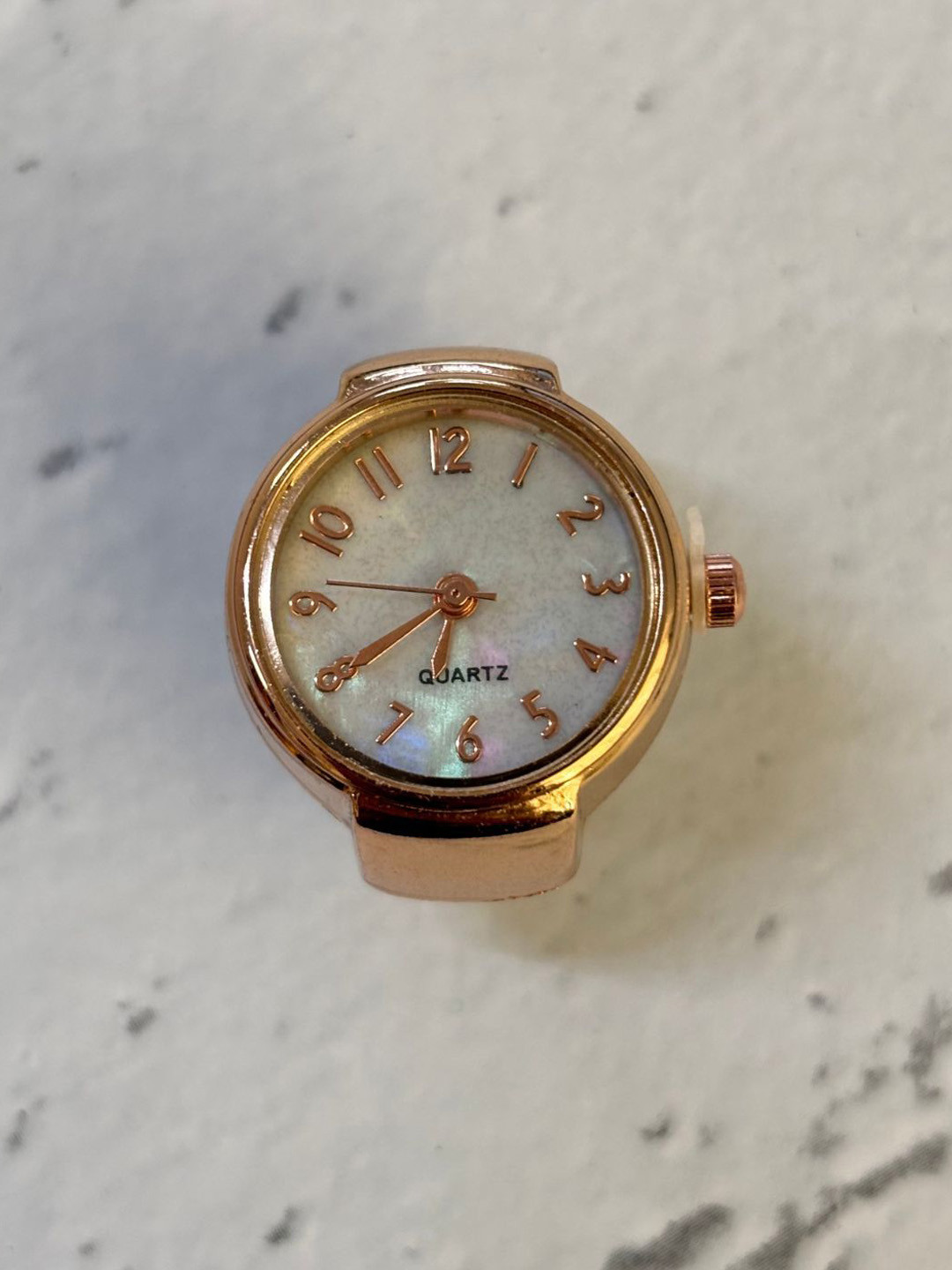 BOZHI Women Round Dial & Stainless Steel Straps Analogue Ring Watch RINGWATCH-5