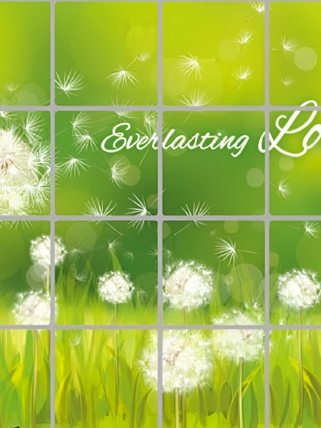 INDIAN ROYALS Green & White Nature Kitchen Resistant Printed Self-Adhesive WallStickers