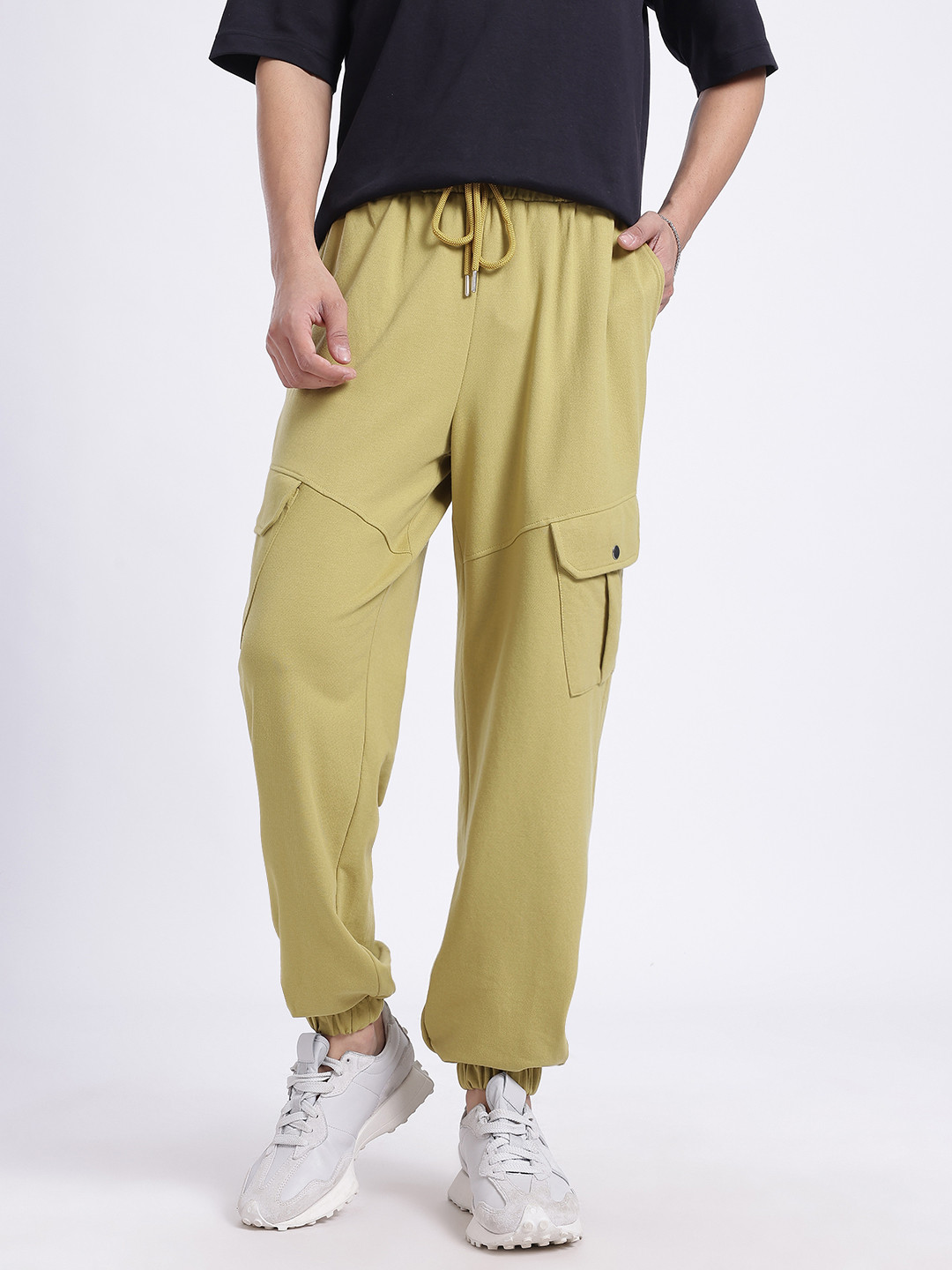 glitchez Laid Back Relaxed Cargo Style Joggers