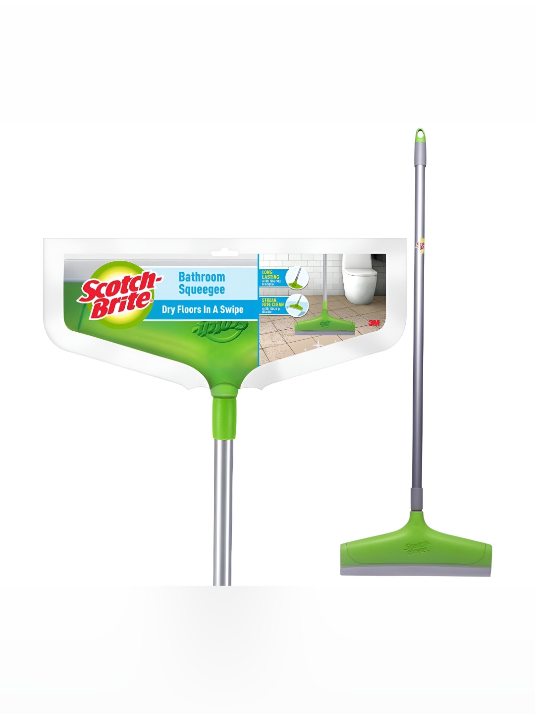 SCOTCH BRITE Bathroom Squeegee Plastic Wiper