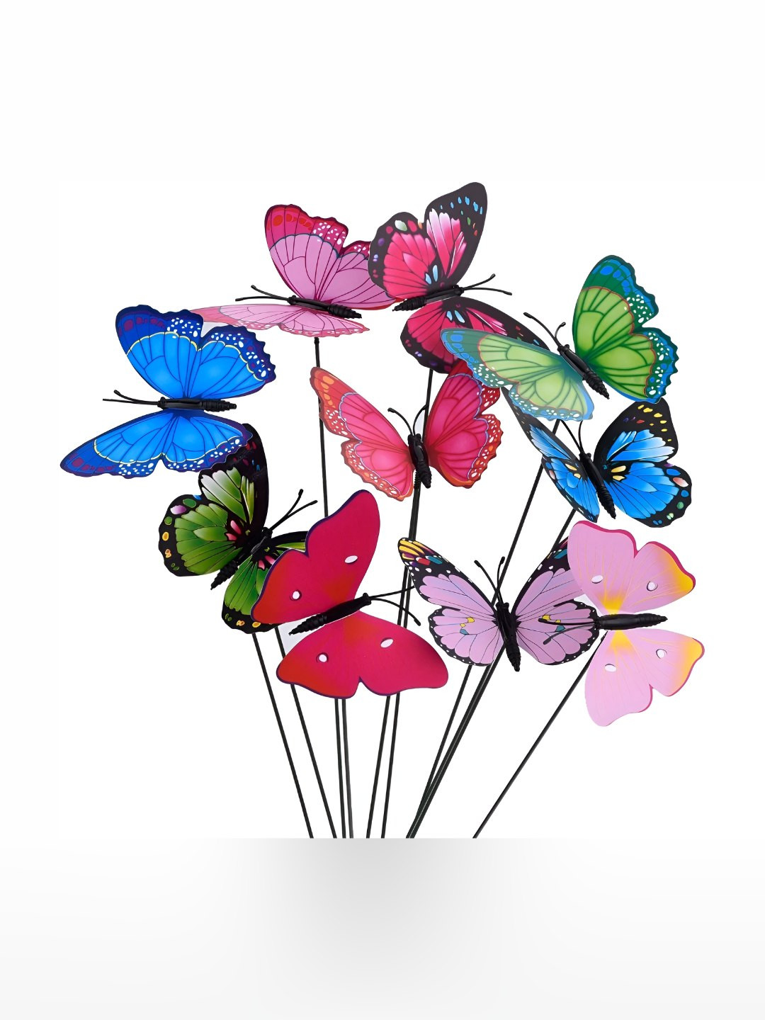 INDIAN ROYALS Green & Blue Butterflies Printed Self-Adhesive & Durable Wall Sticker