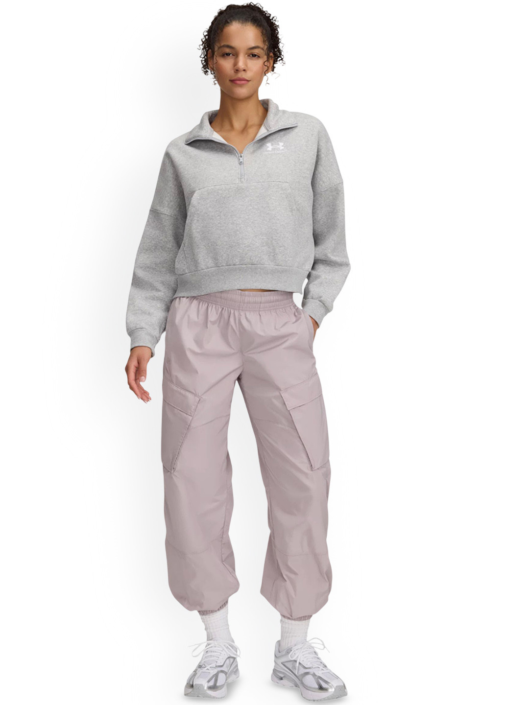 UNDER ARMOUR Women Unstoppable Woven Sheen Cargo Pants