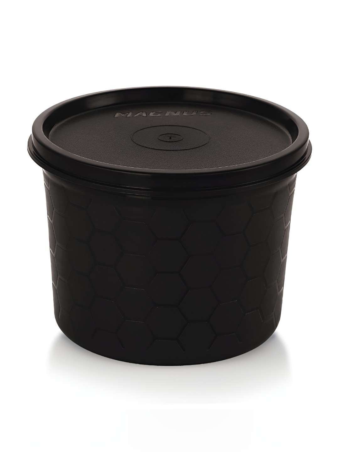 MAGNUS Black & Silver-Toned Stainless Steel Microwave Safe Lunch Box-550 ml