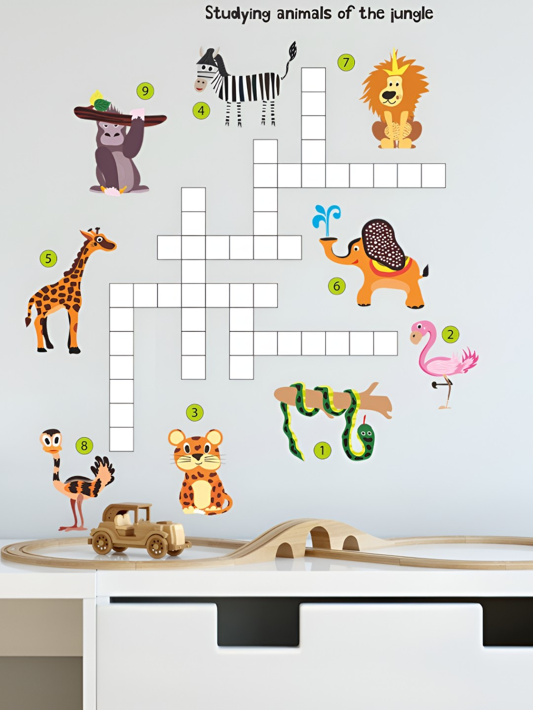 INDIAN ROYALS Brown & White Waterproof Wall Sticker