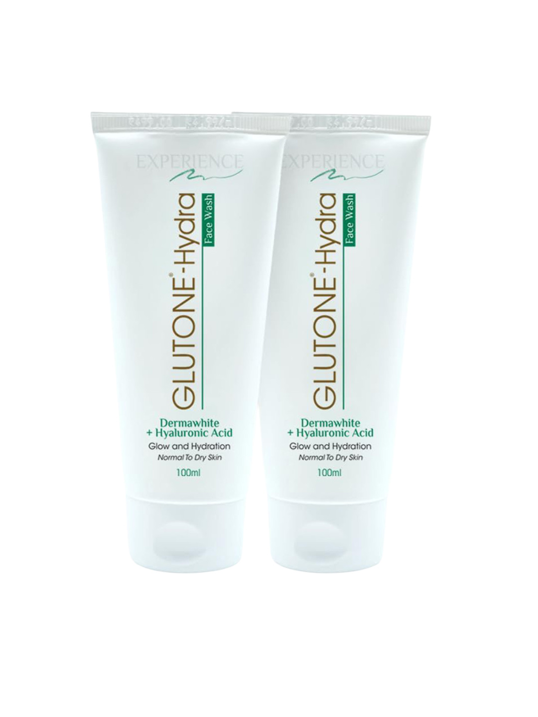 GLUTONE Set Of 2 Hydra Face Wash With 1% Hyaluronic Acid & Dermawhite- 100 ml Each