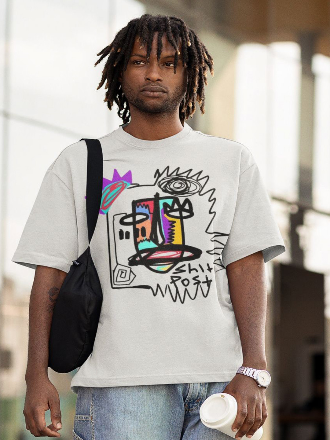 Onfleeks Graphic Printed Short Sleeve Round Neck Oversized T-shirts