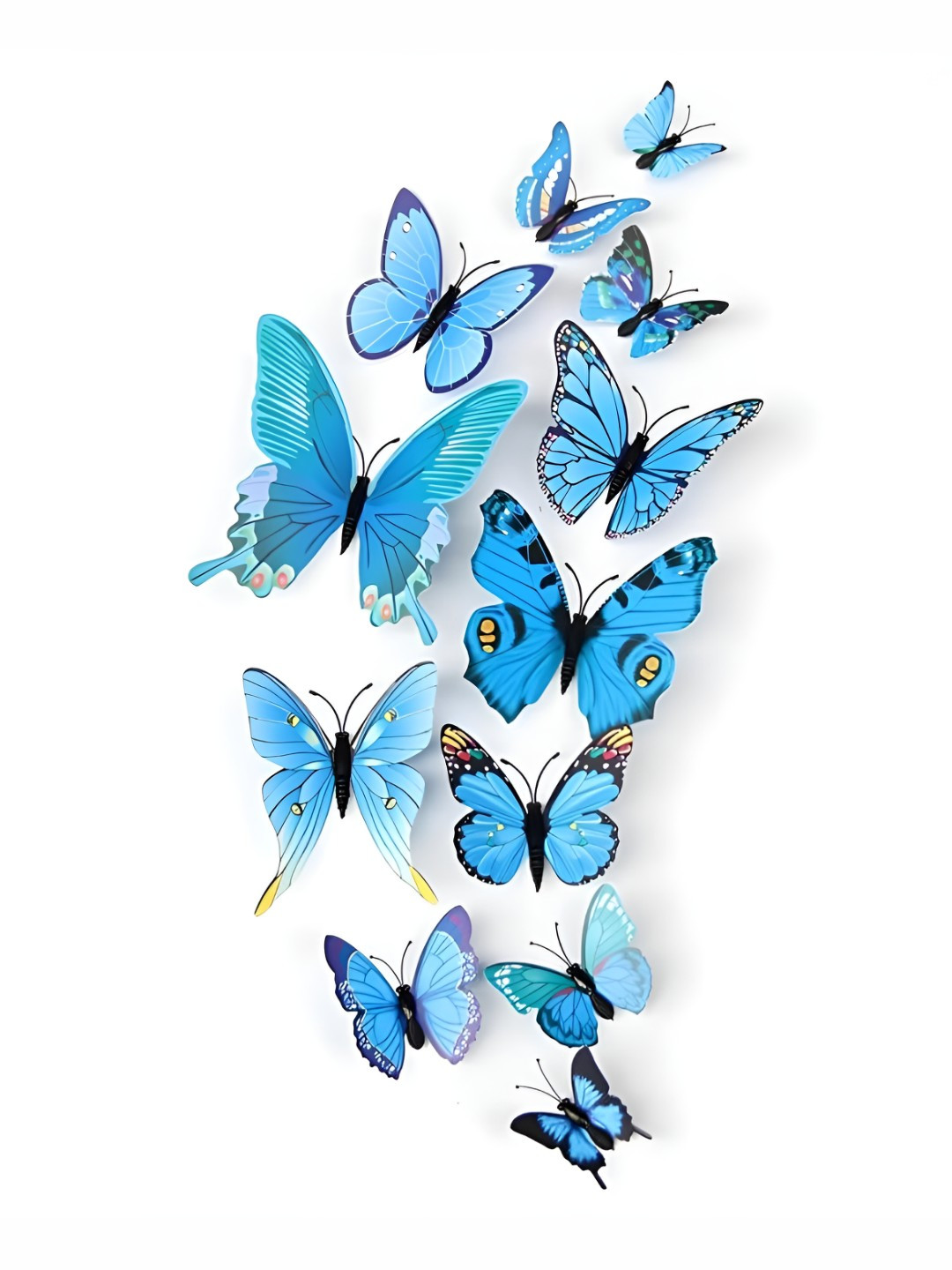 INDIAN ROYALS Blue & Black  3D Magnet Self Adhesive Wall Sticker