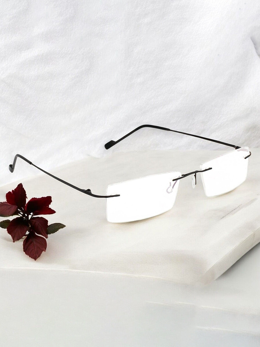REDEX Unisex Rimless Rectangle Frames