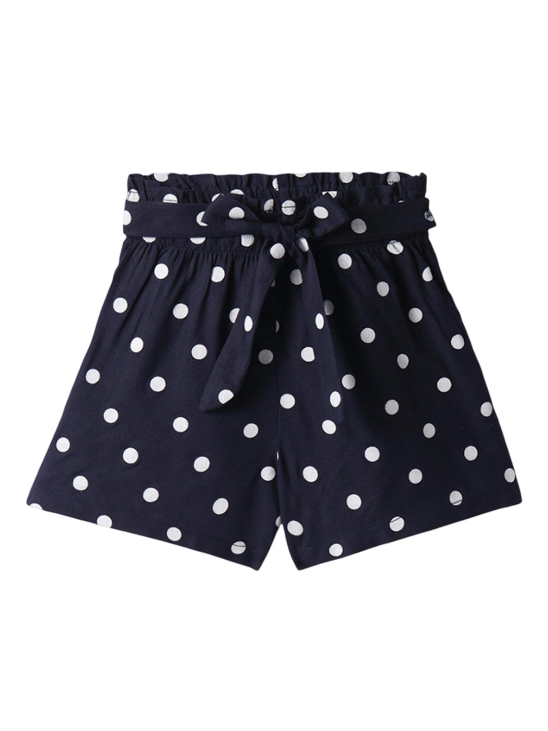 CrayonFlakes Girls Polka Dot Printed Shorts