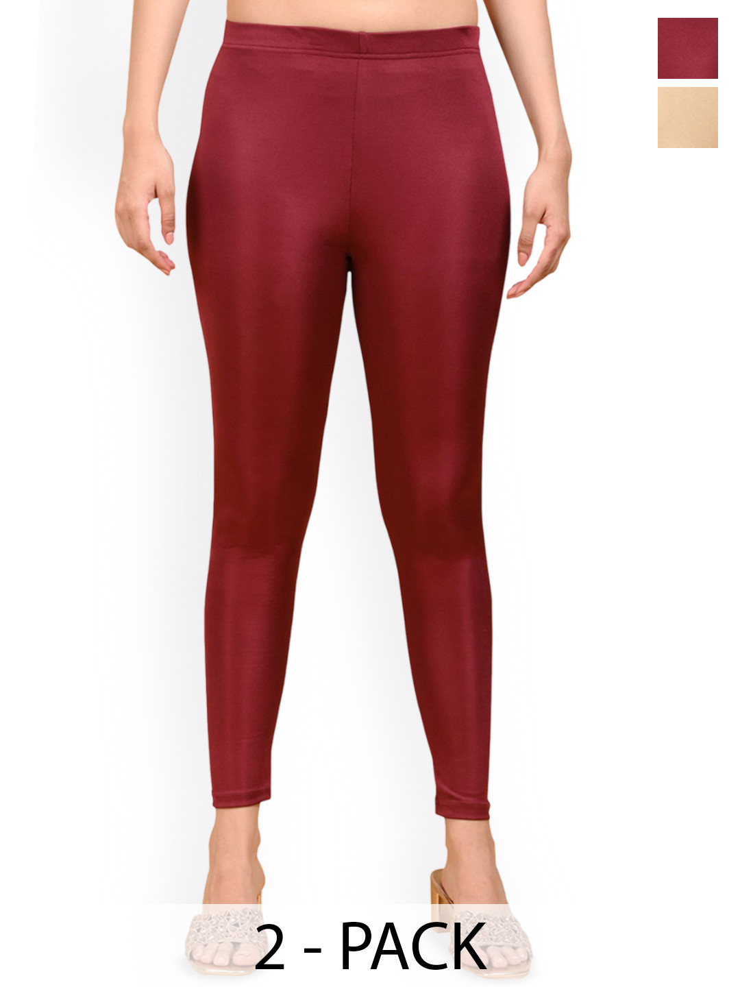 Coppersmith Pack Of 2 Combo Shimmer Leggings