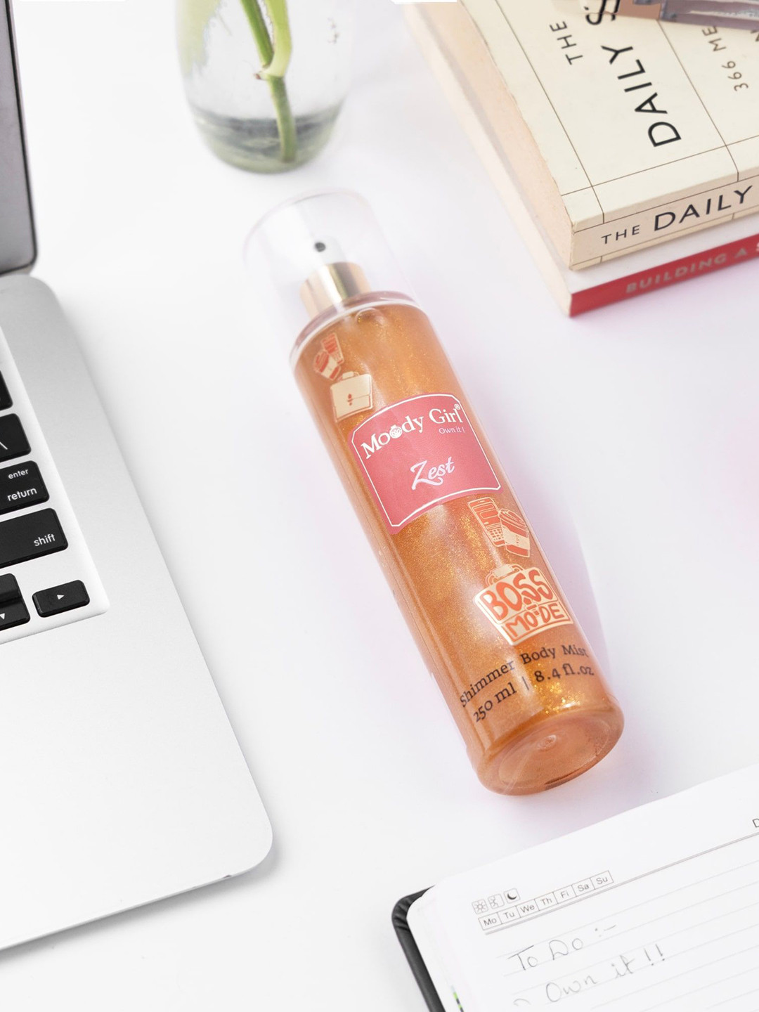 Moody Girl Zest Long Lasting Shimmer Body Mist - 250 ml