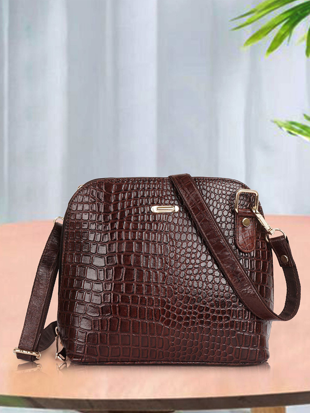 SPOTIC Women Textured Crossbody Quilted Leather Sling Bag