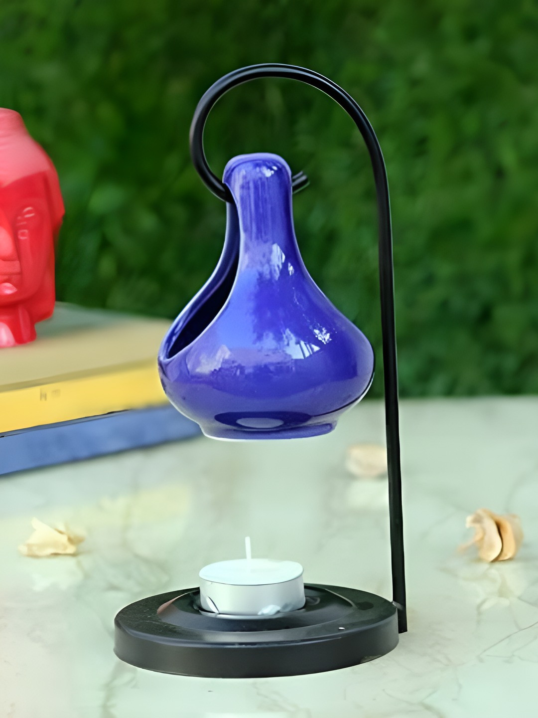INDIAN ROYALS Blue Ceramic Aroma OilDiffuser