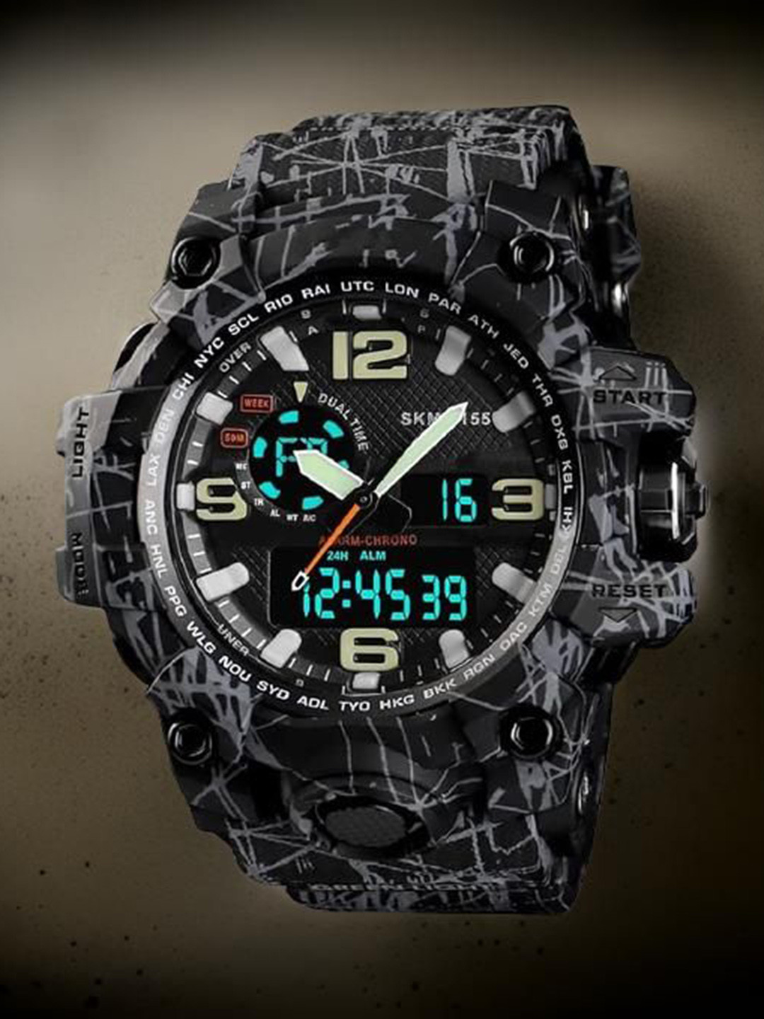 Otage Men Dial & Wrap Around Straps Analogue and Digital Chronograph Watch Otg-1155-Line2