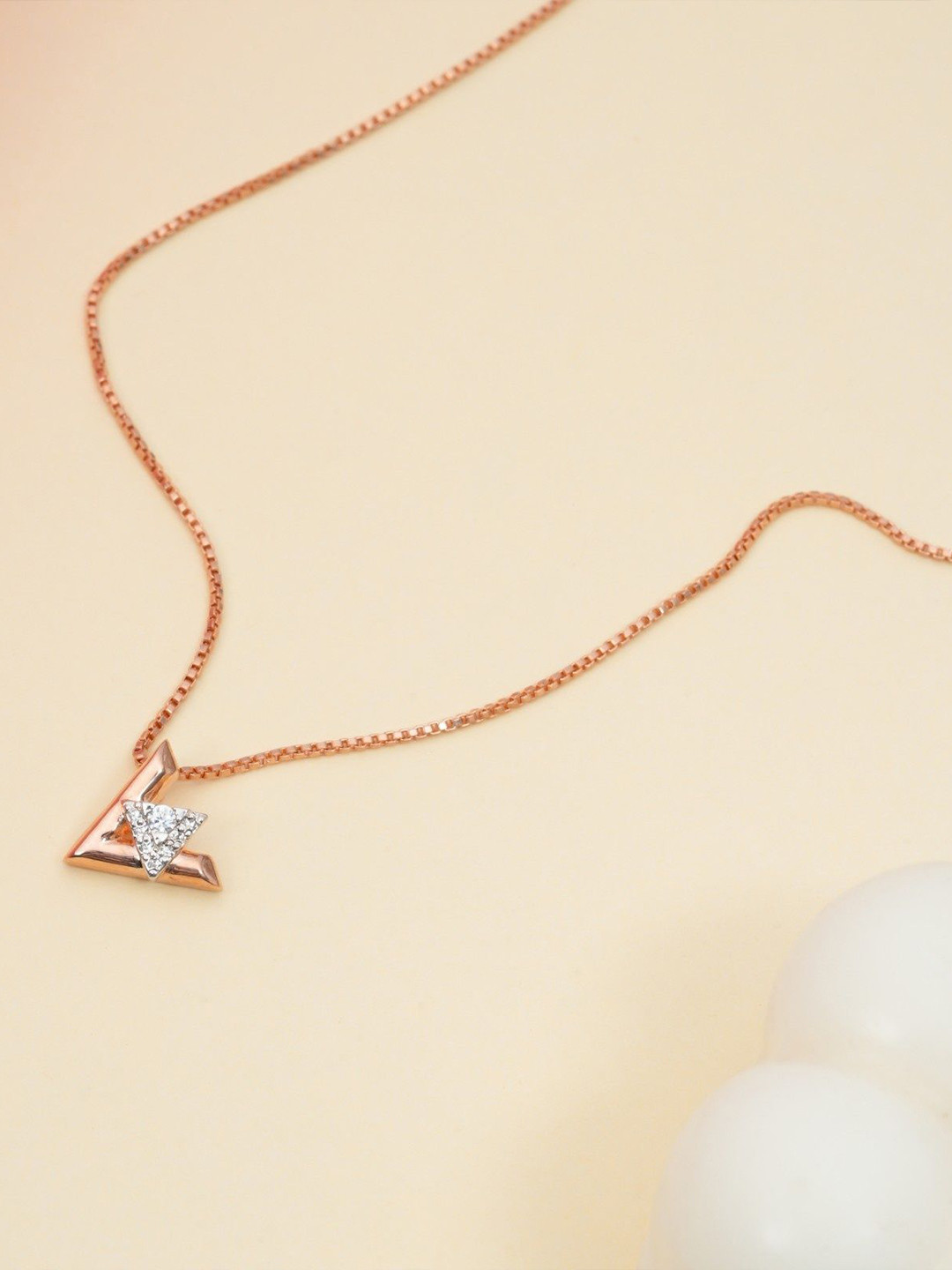 Orebella 925 Silver Gold-Plated Pendants With Chains