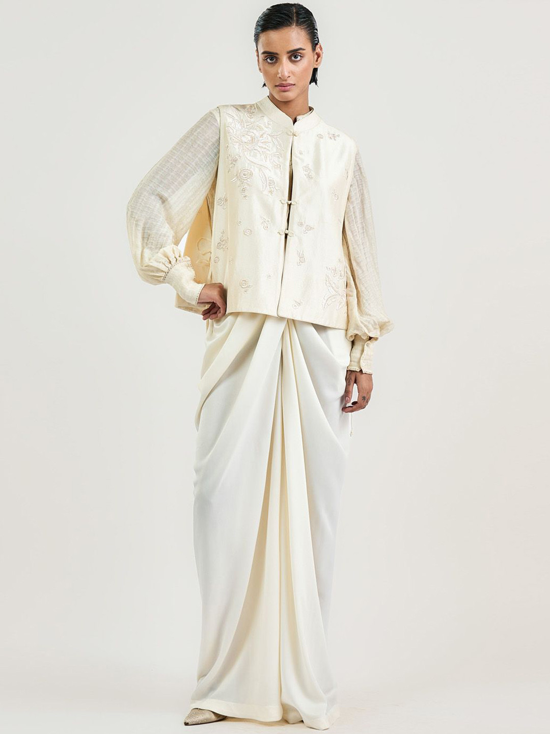 OTT Tarun Tahiliani Women Tailored High-Rise Trousers