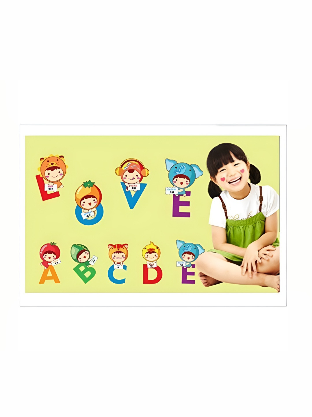 INDIAN ROYALS Yellow & Red Printed Waterproof Heat Resistant Self Adhesive Wall Stickers