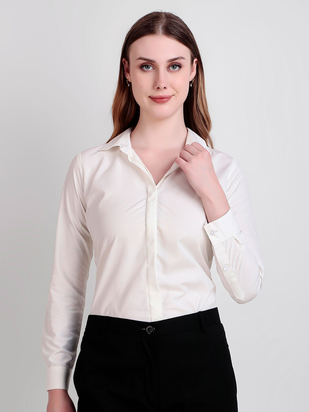RARE CAMEL New Spread Collar Long Sleeves Slim Fit Formal Shirt