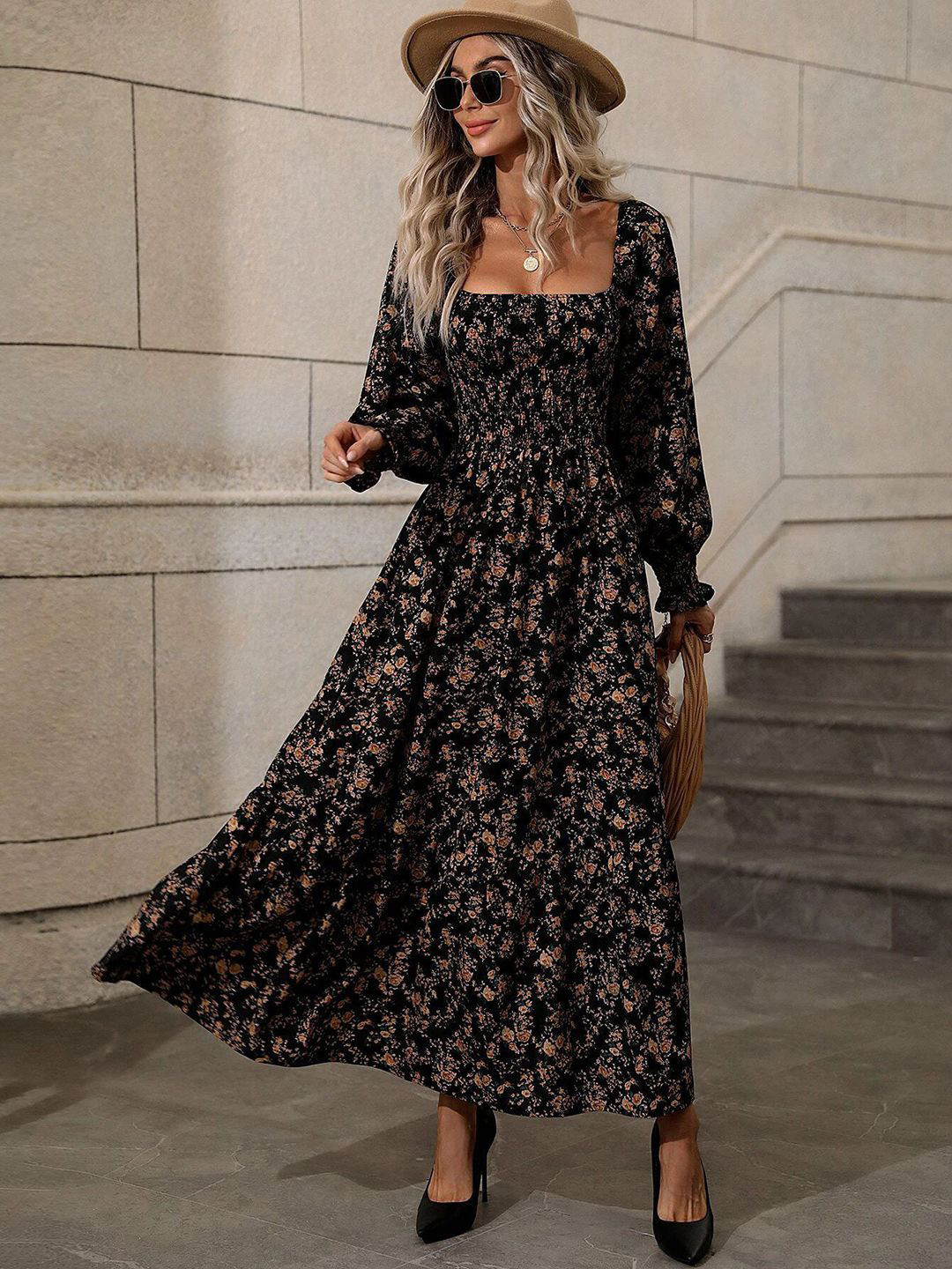 HERE&NOW Women 1 Floral Print  Maxi Dress