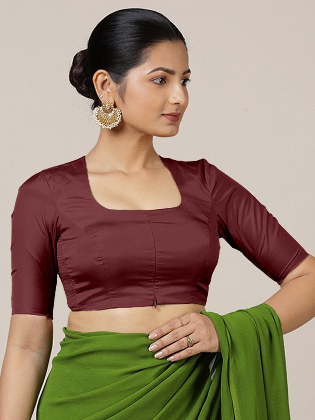 Binks Aziza x Rozaana Square Neck FlexiFit Saree Blouse